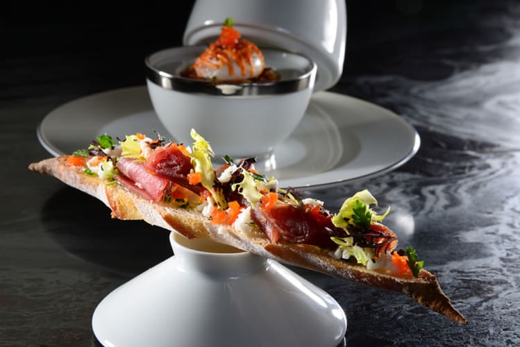 Piperade a l'oeuf de caille. Restaurant de l'Hotel de ville de Crissier - © Piperade a l'oeuf de caille. Restaurant de l'Hotel de ville de Crissier