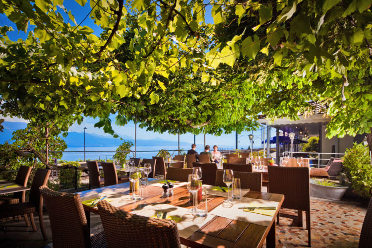 Terrasse de l'Auberge de Grandvaux - © Terrasse de l'Auberge de Grandvaux