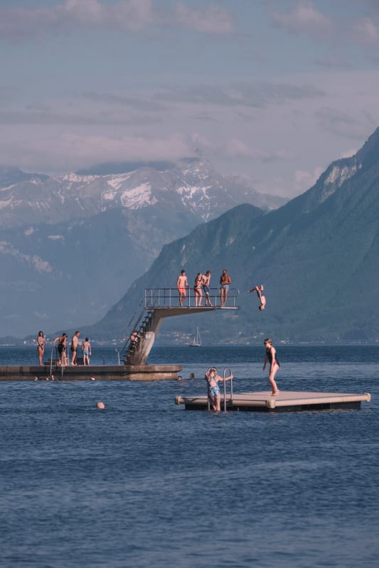 Activite lacustre au bord du lac Leman a Lutry - © Activite lacustre au bord du lac Leman a Lutry
