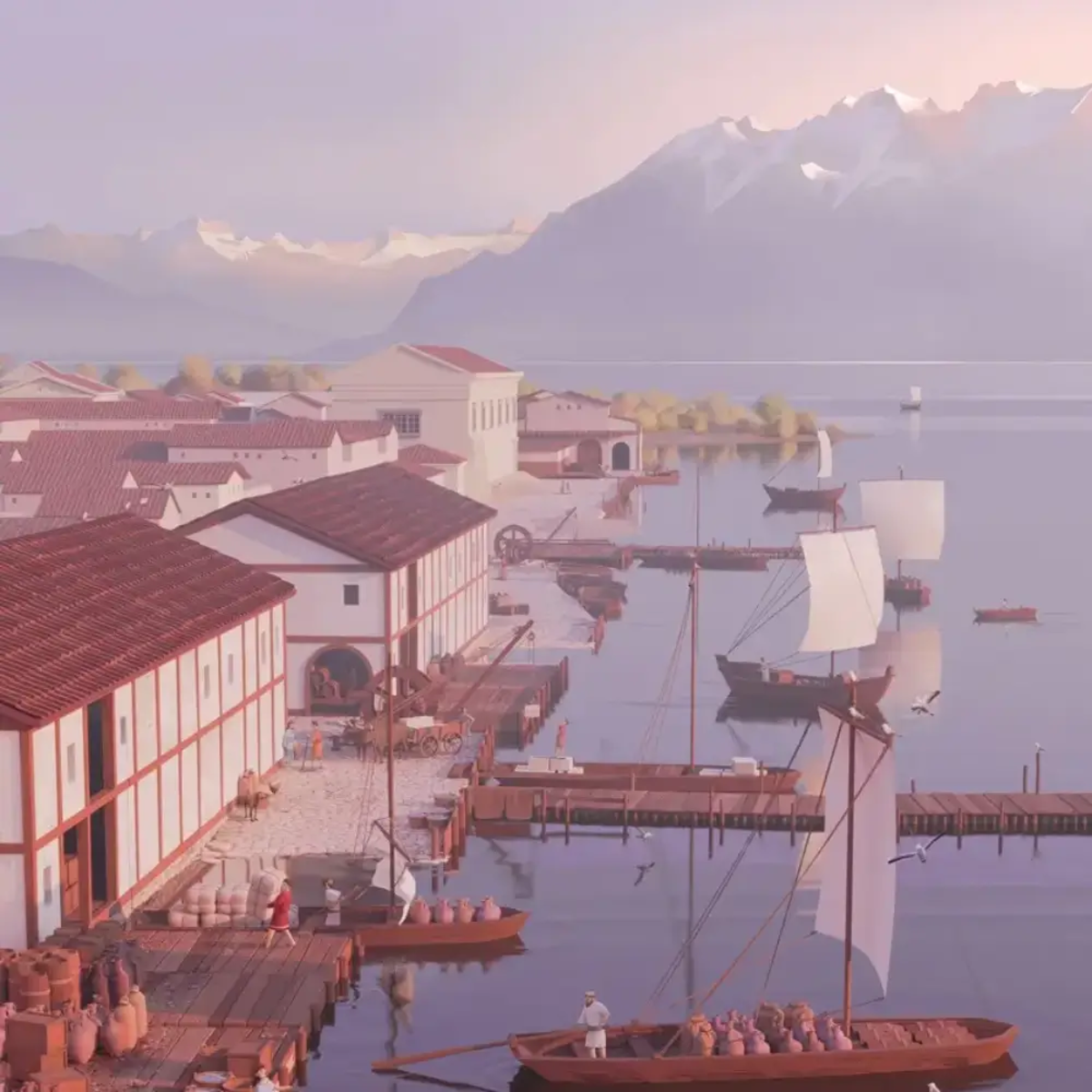 Lousonna au fil de l'eau, entre h&eacute;ritage antique et BD