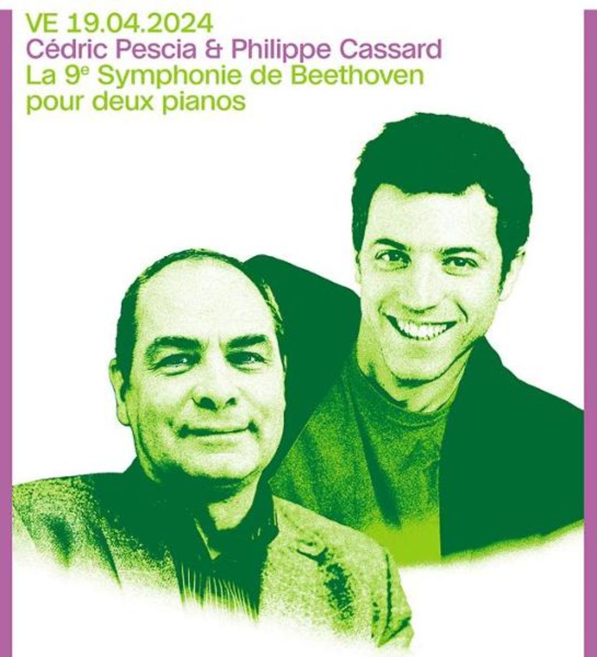 Cédric Pescia &amp; Philippe Cassard «9e Symphonie de Beethoven pour deux pianos»