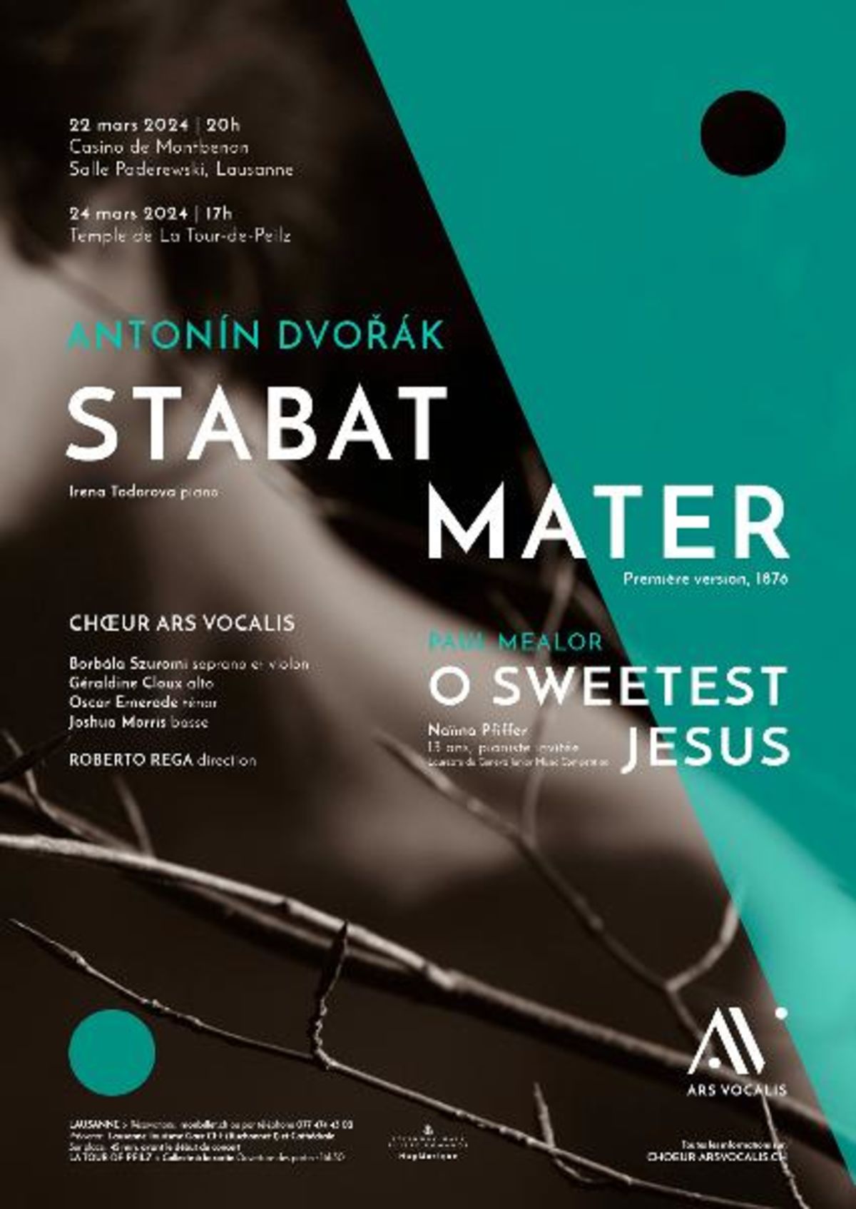 Concert “Stabat Mater”, Antonín Dvořák et “Crucifixus” (3e mvt.), Paul Mealor