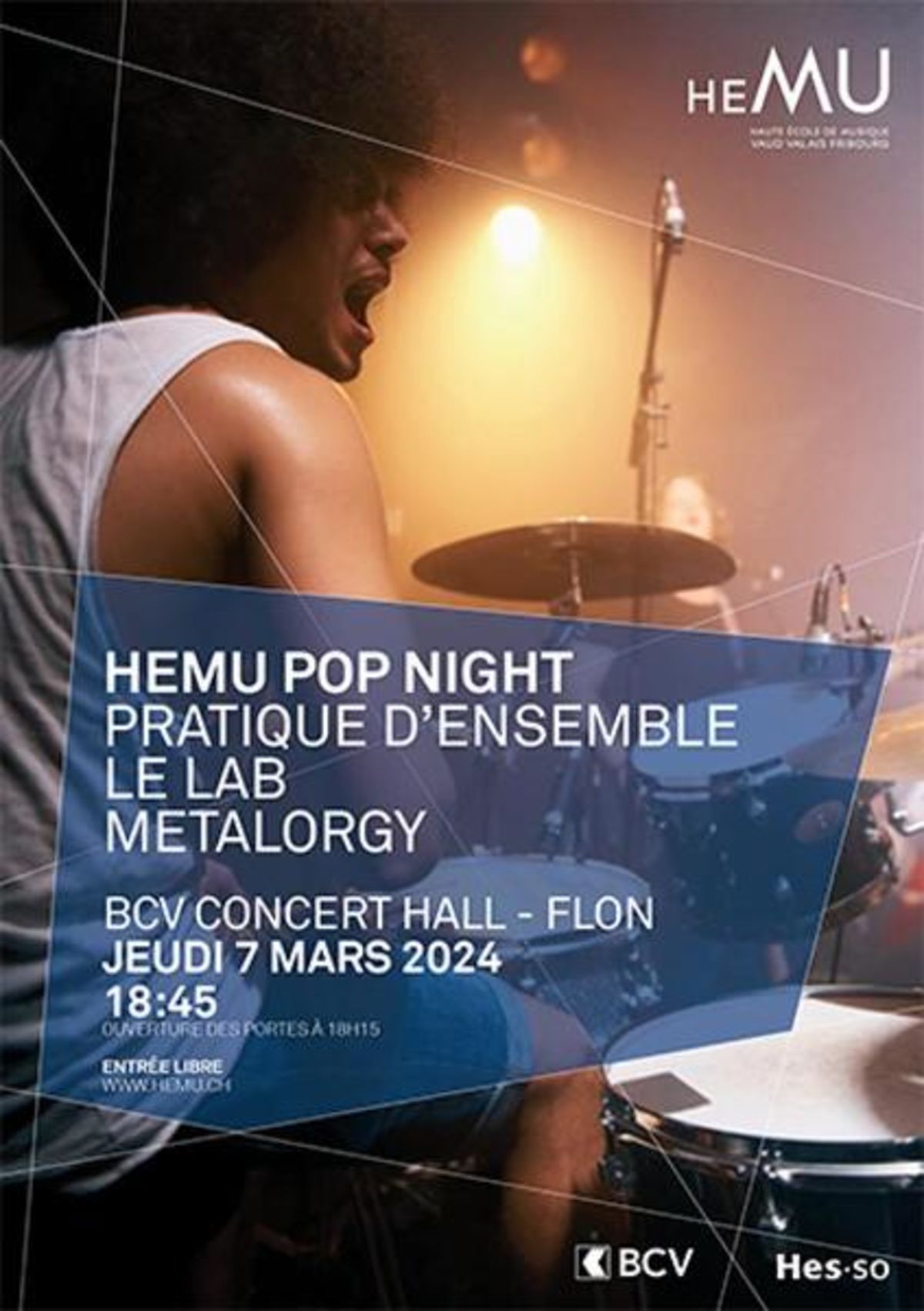 HEMU pop night - Pratique d’ensemble, le LAB, Metalorgy