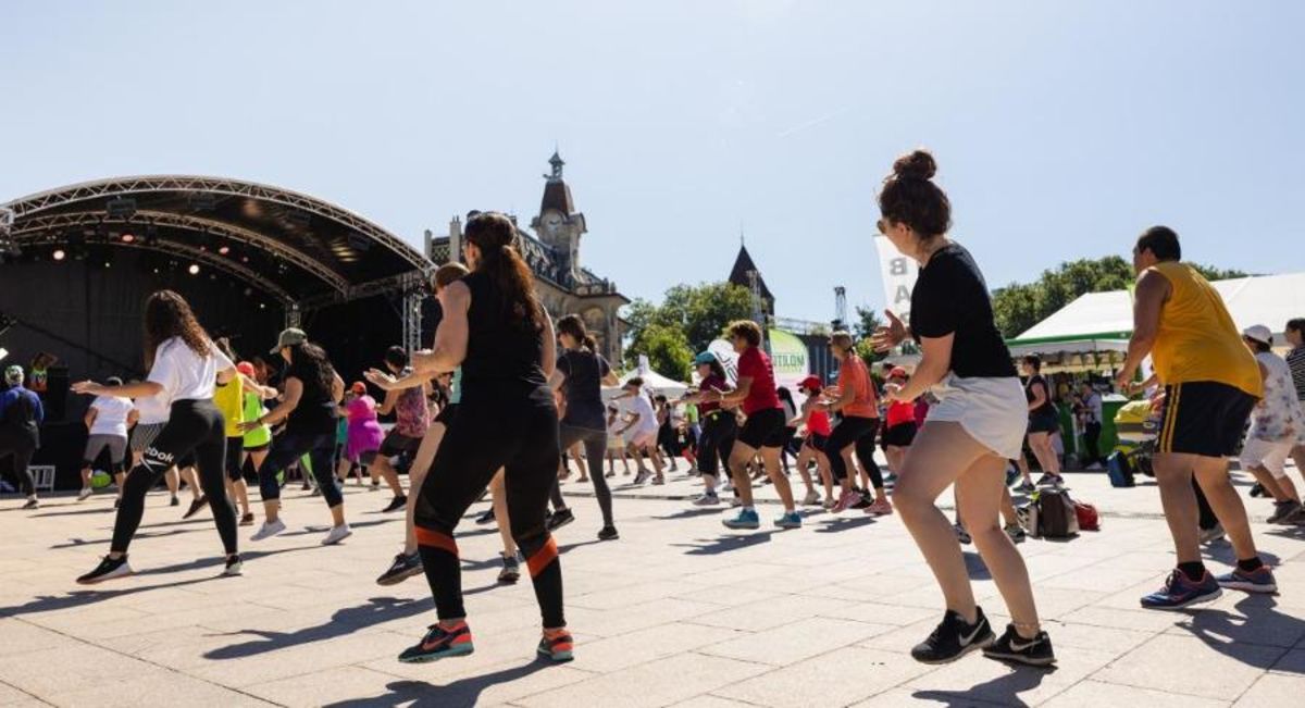 Cours de sport géants