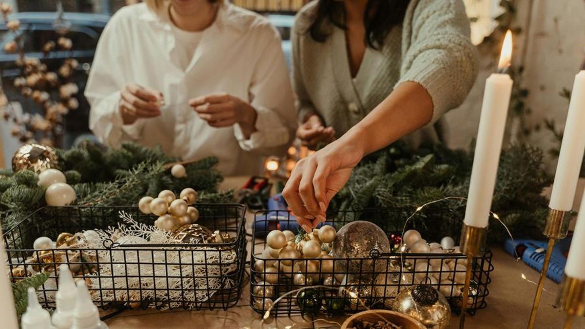 Atelier floral «Centre de table de Noël»