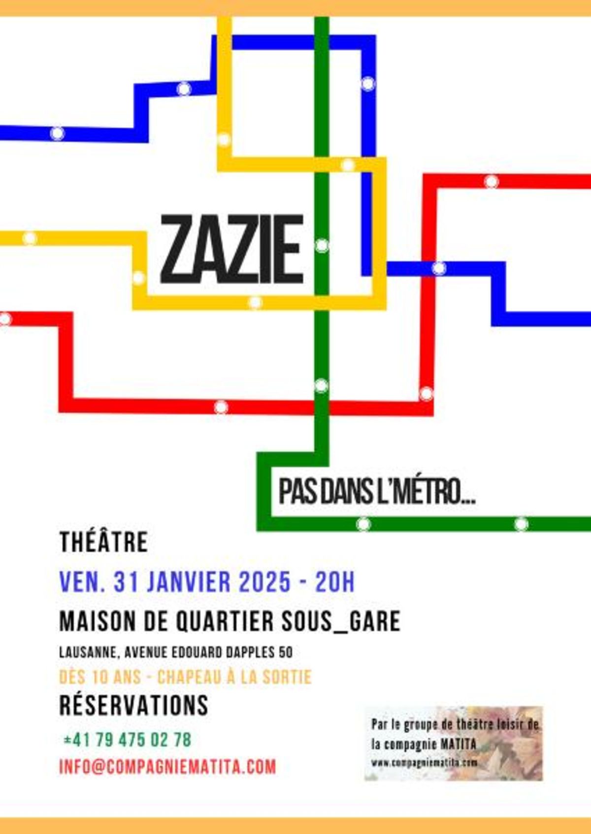 Zazie, (pas dans l’métro)