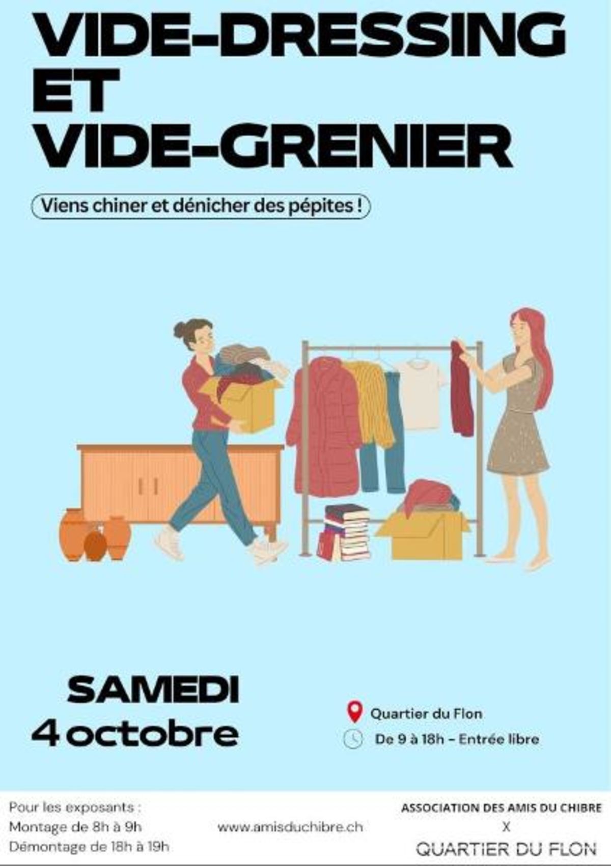 Flon: Vide-dressing et vide-grenier