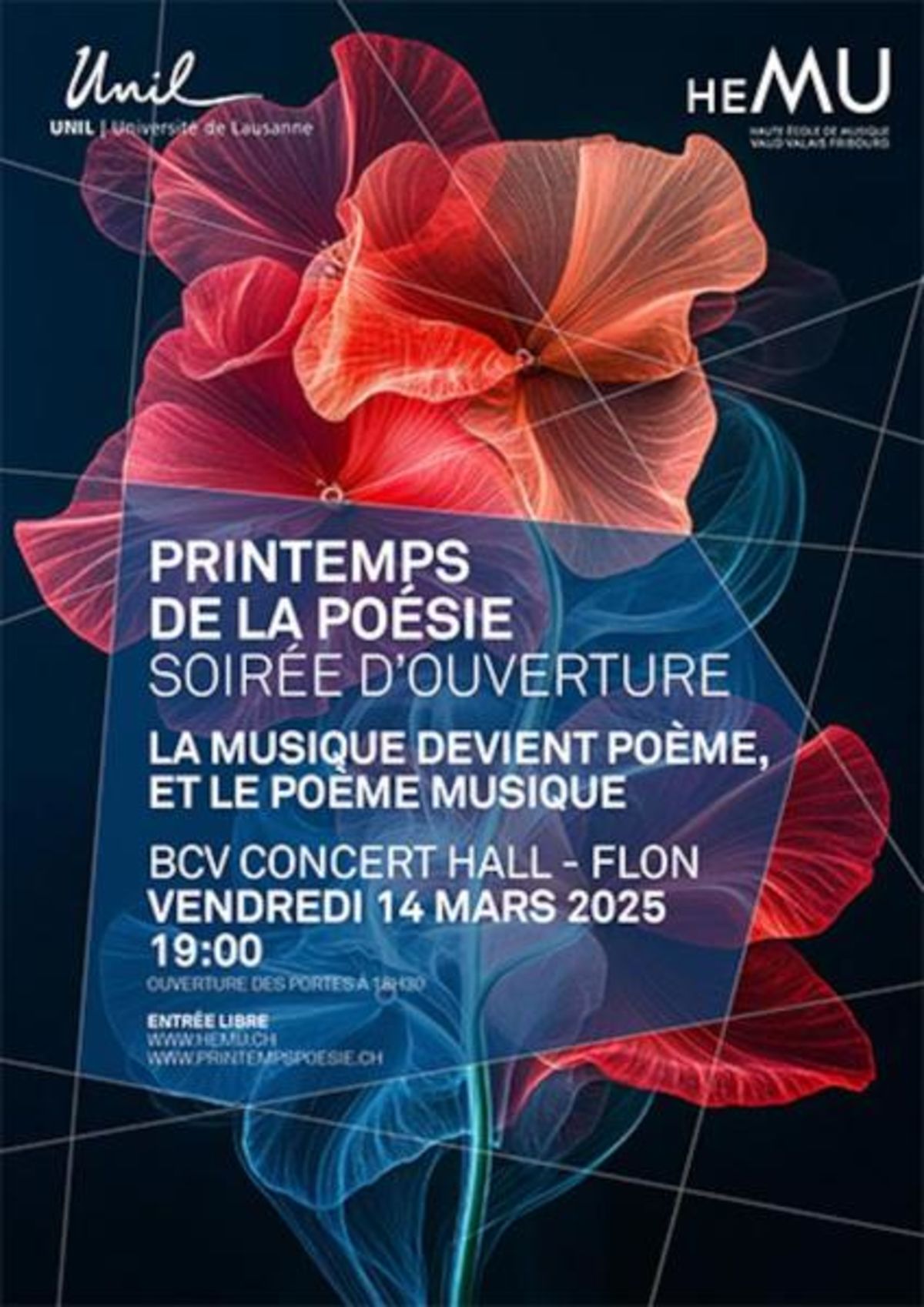 Printemps de la poésie – soirée d’ouverture