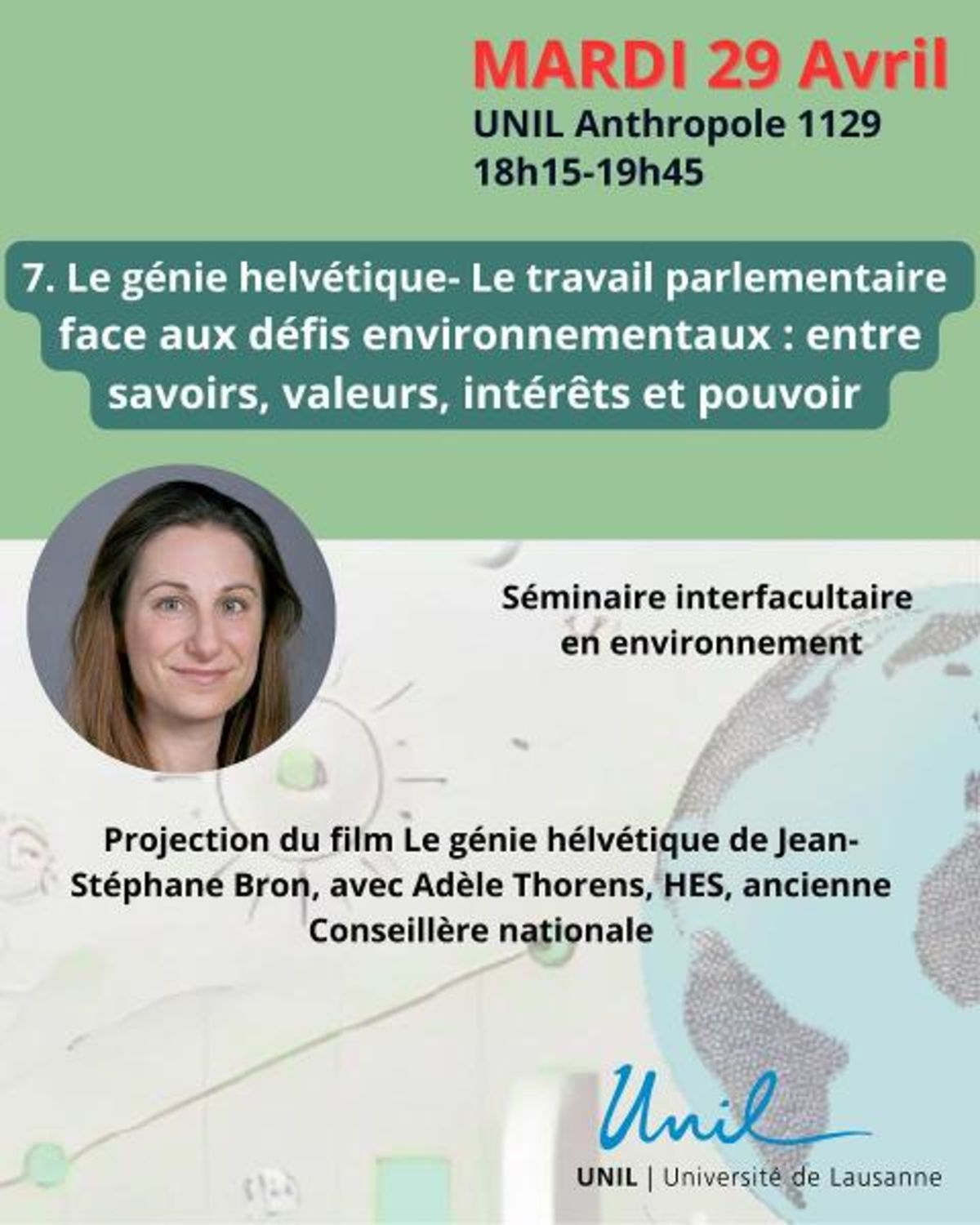 «Le génie helvétique» - Le travail parlementaire face aux défis environnement...