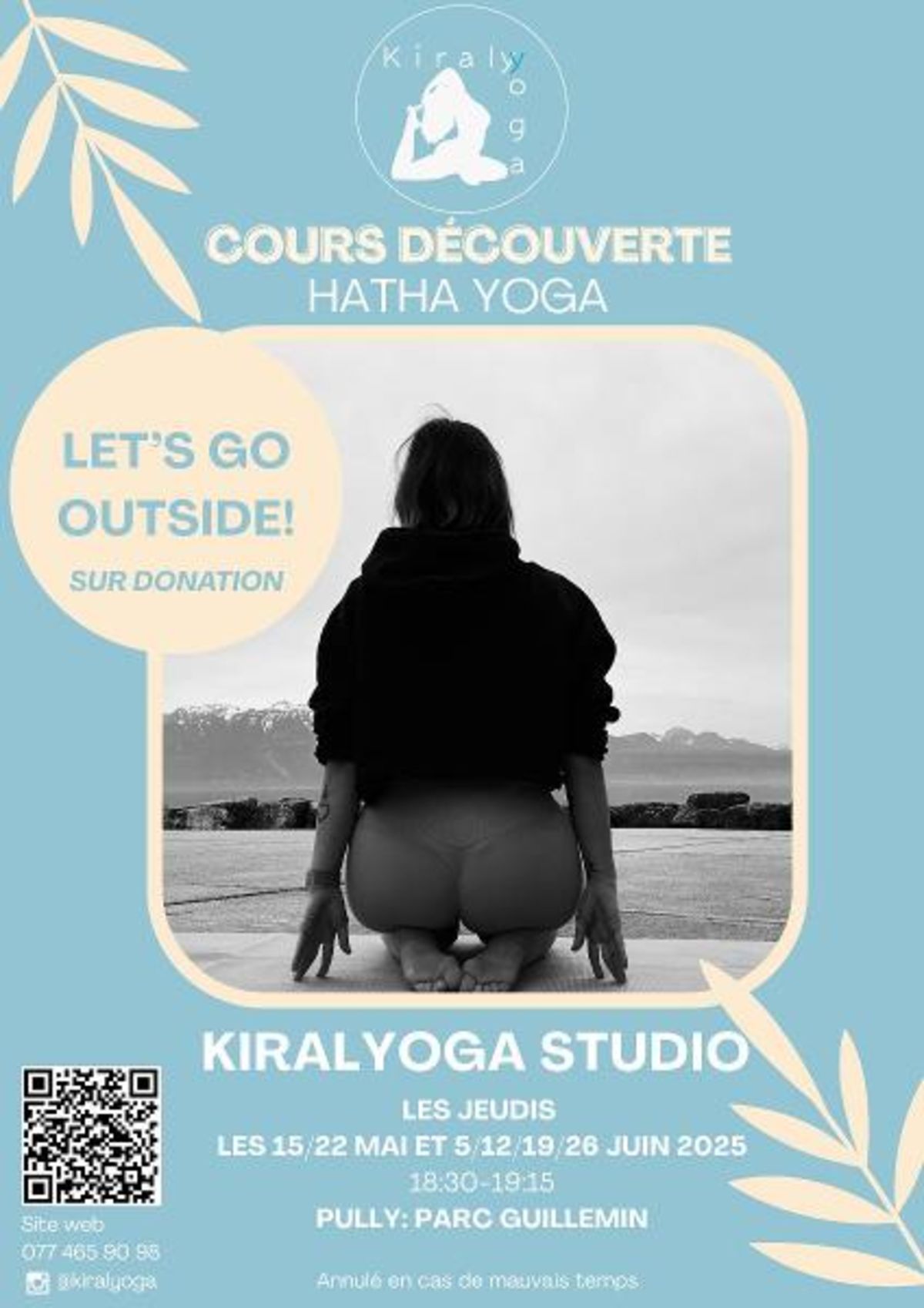 Cours de Hatha Yoga en plein air