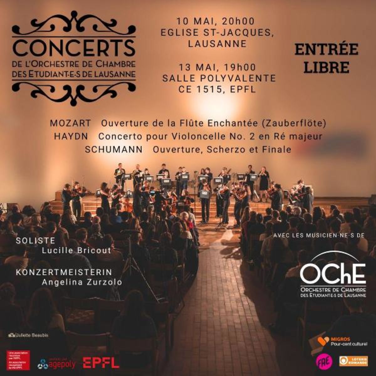 Concerts de printemps de l'OChE