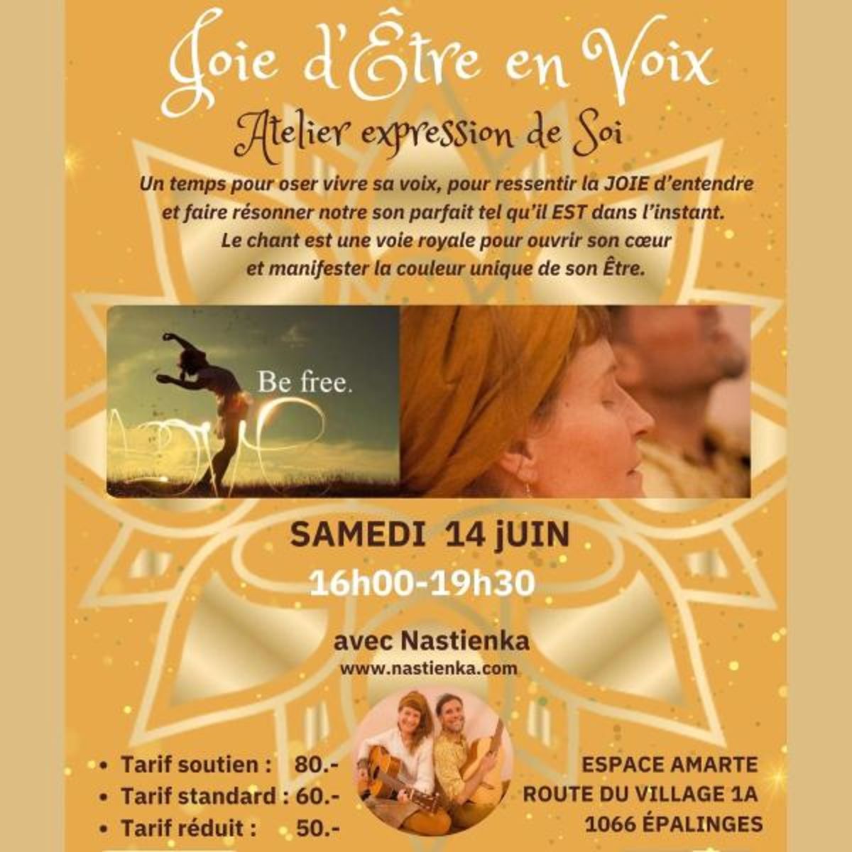 Joie d’être en voix – Atelier d’expression de soi