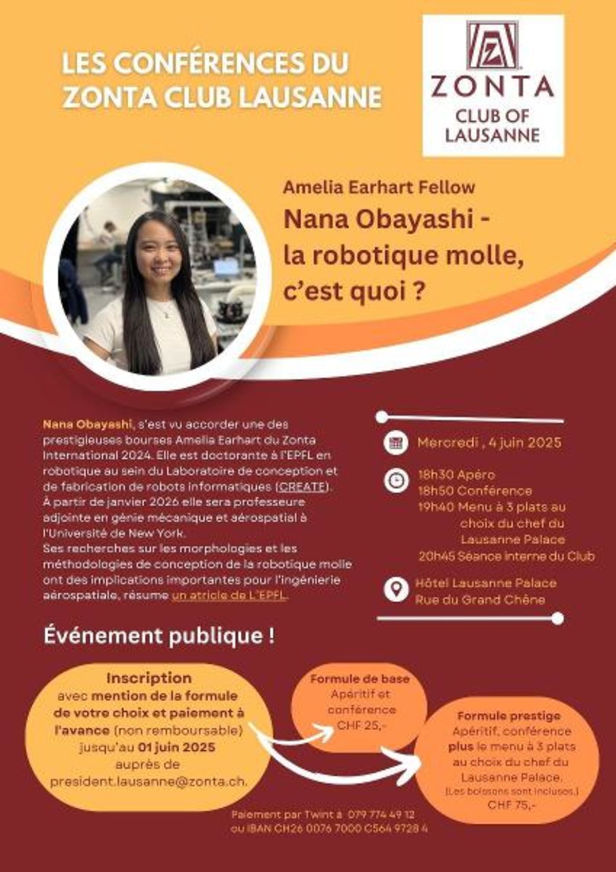 Amelia Earhart Fellow Nana Obayashi - la robotique molle, c’est quoi?