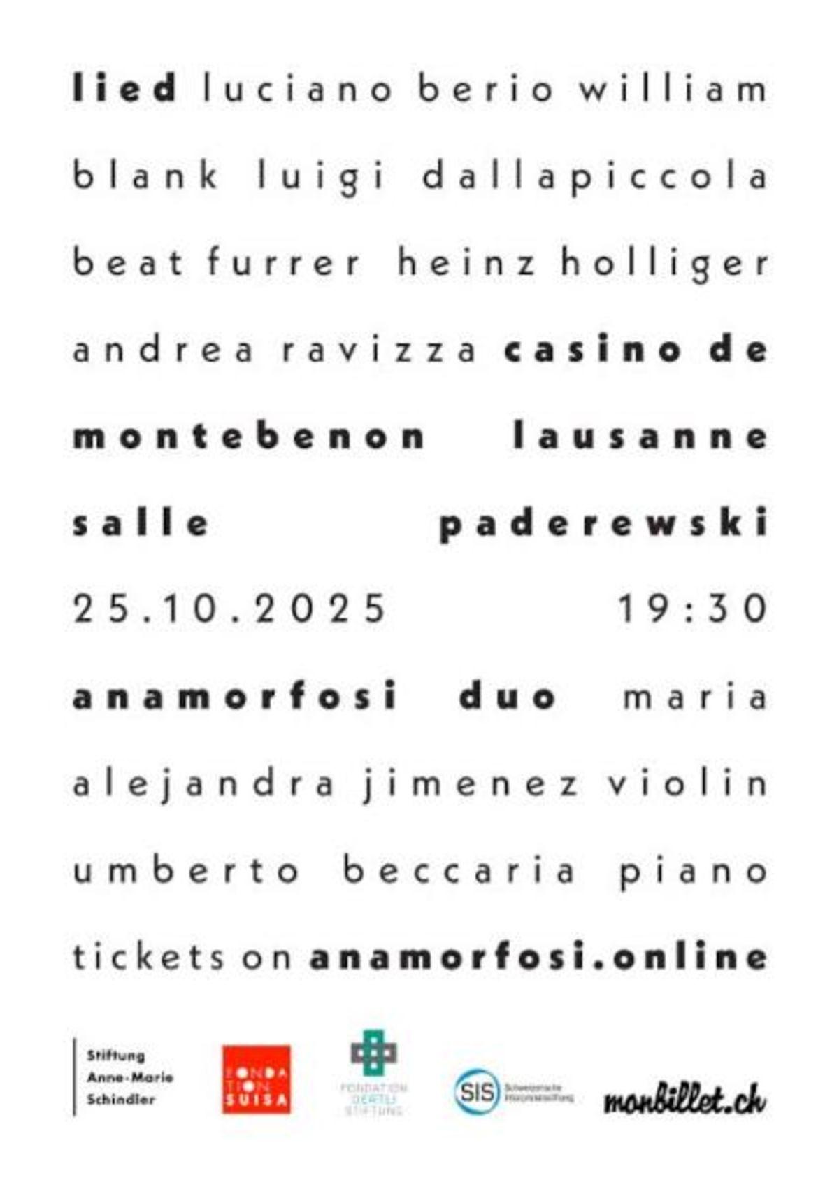 Duo Anamorfosi - Lied