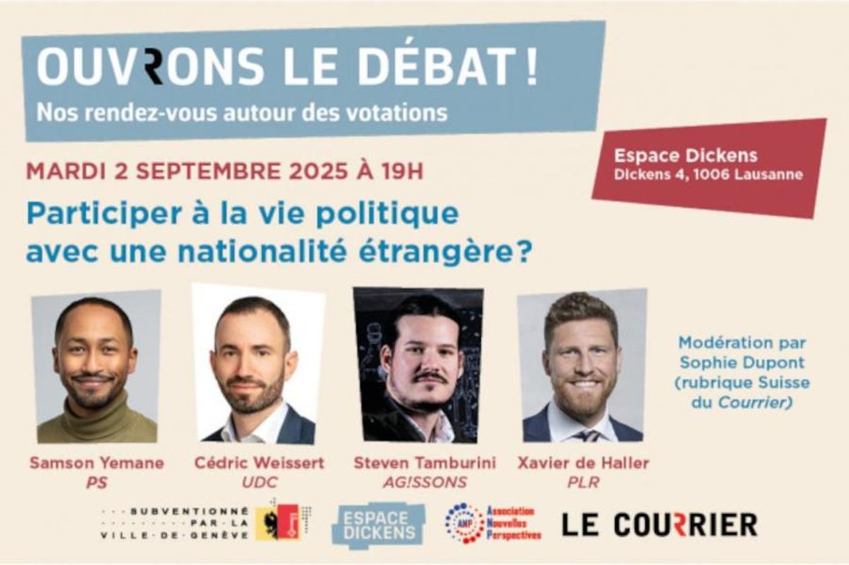 «Ouvrons le débat»