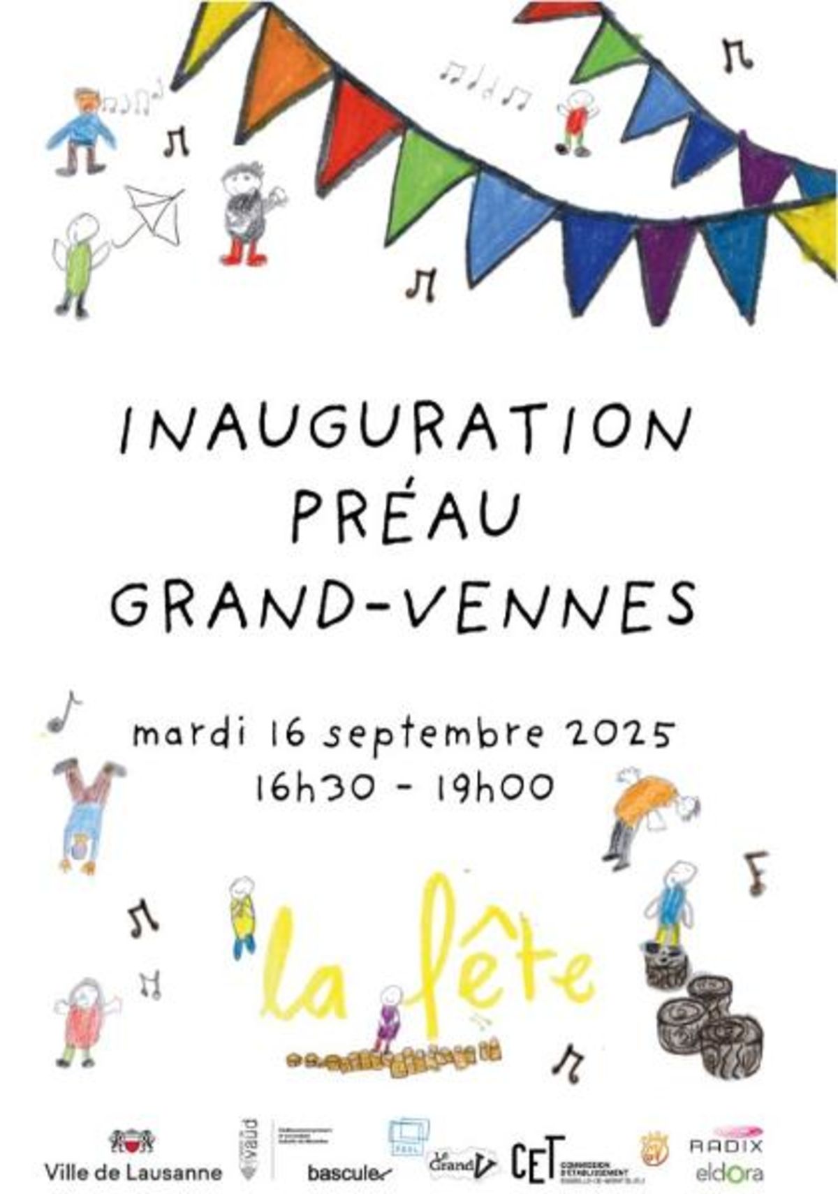 Inauguration de la cour d’école de Grand-Vennes