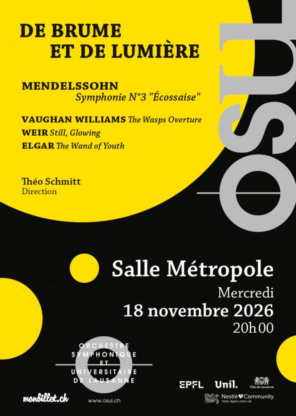 OSUL &ndash; Orchestre Symphonique et Universitaire Lausanne