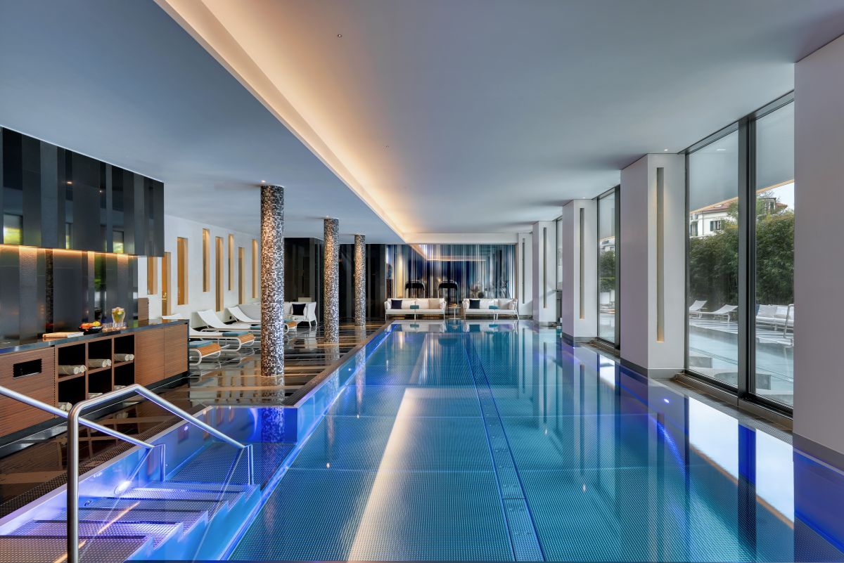 The modern spa at the Royal Savoy