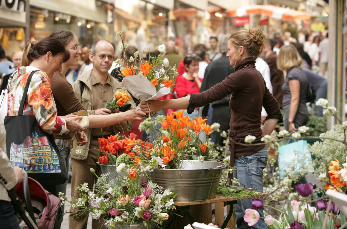 Markt in der Innenstadt