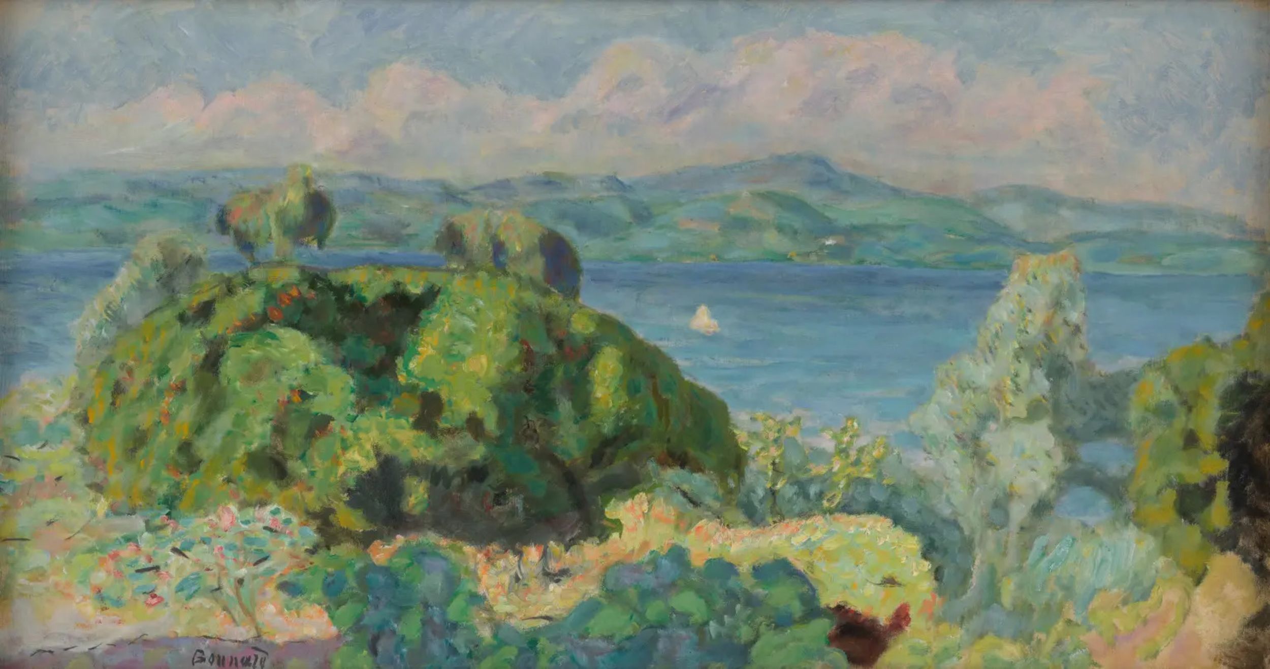 &copy; Pierre Bonnard, "Beau temps orageux", 1910-1911. Huile sur toile, 38 x 71 cm. Legs d&rsquo;Henri-Auguste Widmer, 1936. Photo: MCBA