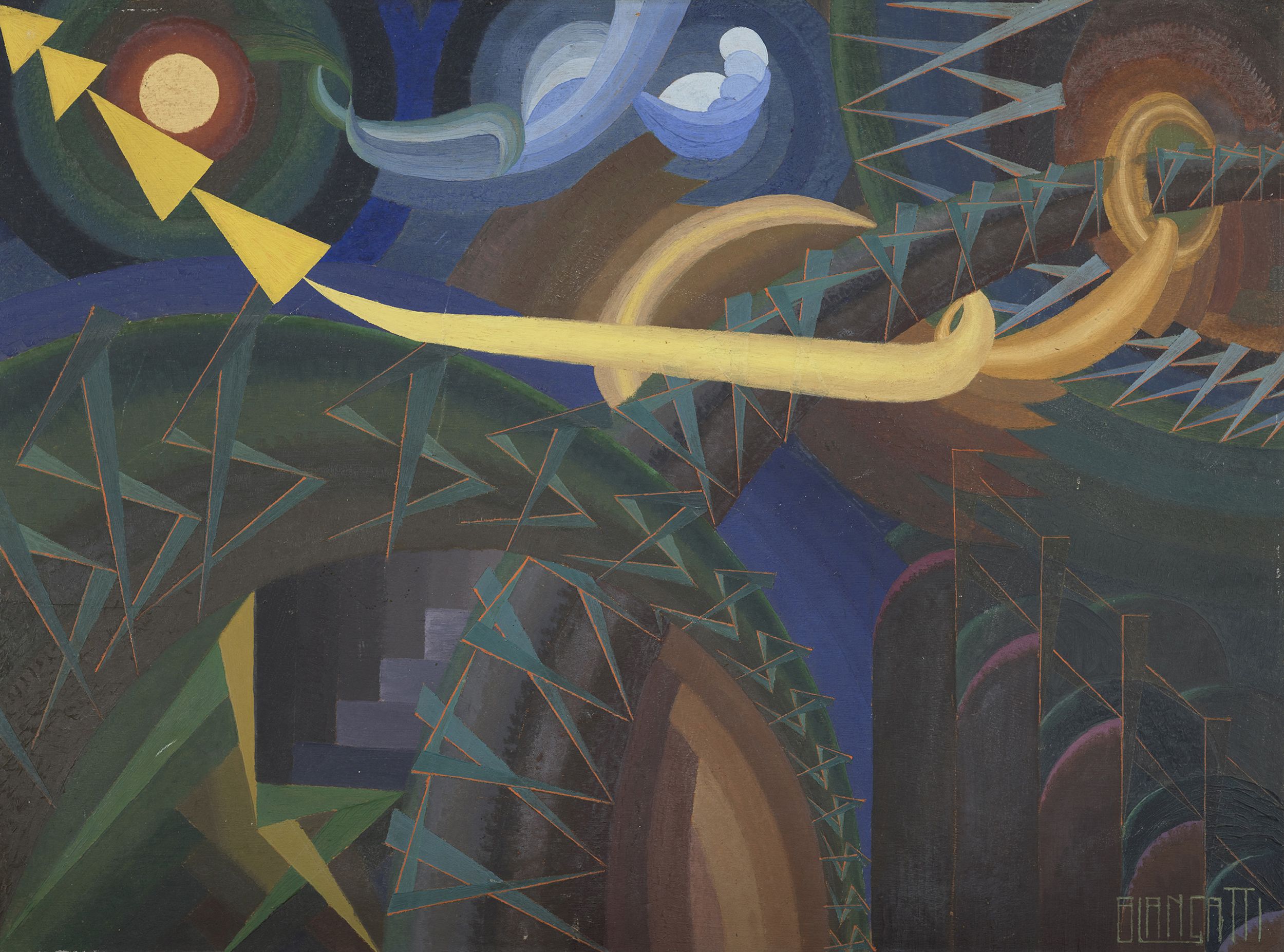 &copy; Acquisition, 2023. Photo : MCBA, Lausanne / Charles Blanc-Gatti, &laquo;Danse macabre. Saint-Sa&euml;ns&raquo;, sans date. Huile sur bois, 60,4 &times; 81,2 cm