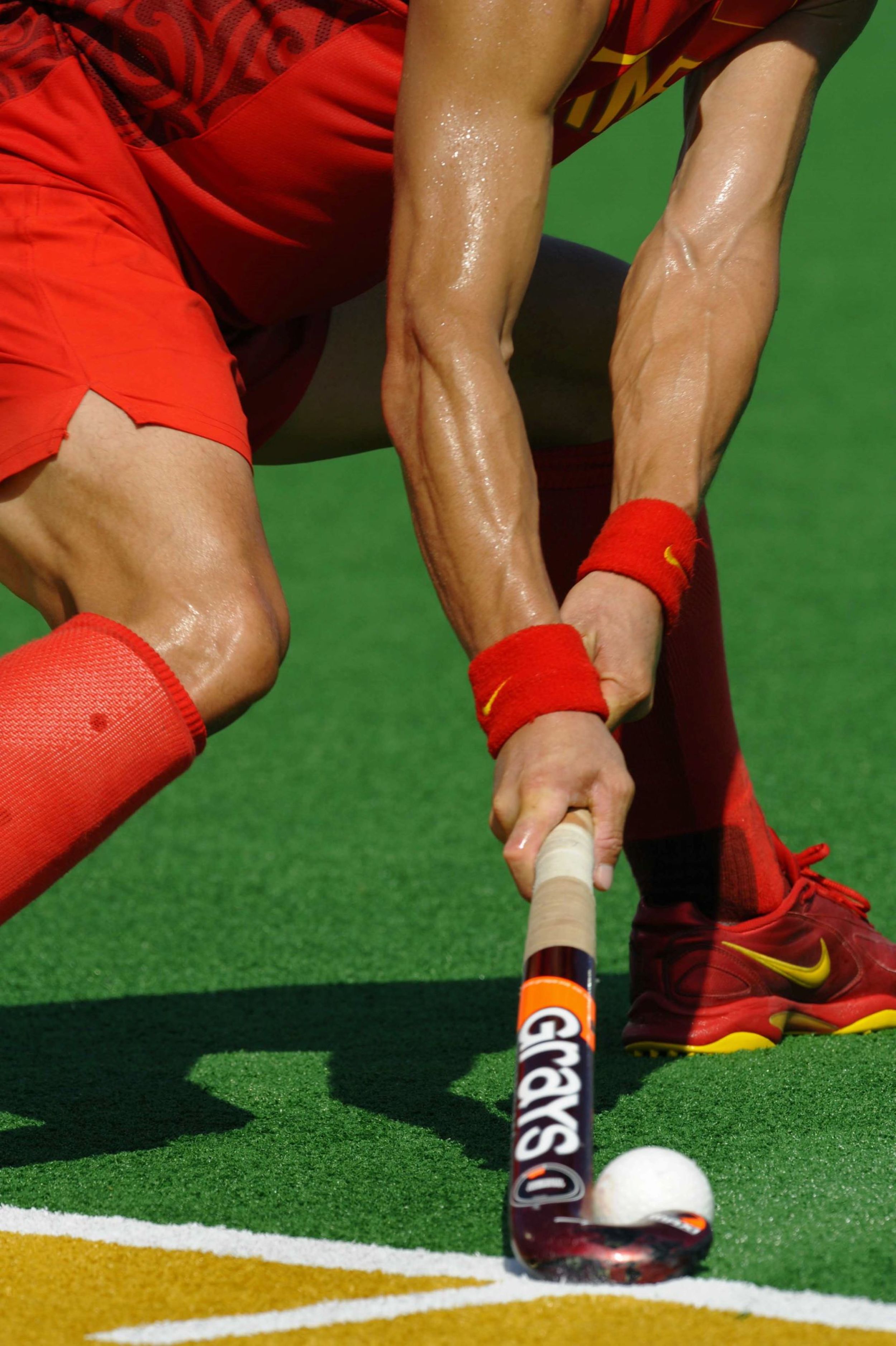 © 2008 - Comité International Olympique (CIO), Tobler, Hélène / Beijing 2008 Olympic Games, Men’s Hockey, detail of a player