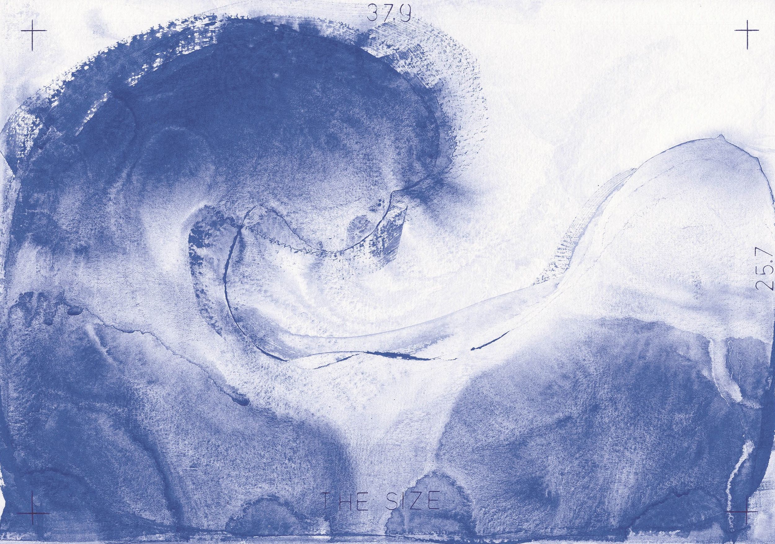 © Courtoisie de l’artiste / Alain Huck «La Vague», 2023 (de la série Postanimal Beauty), gouache et stylo à bille sur papier, 29,8 x 41,9 cm
