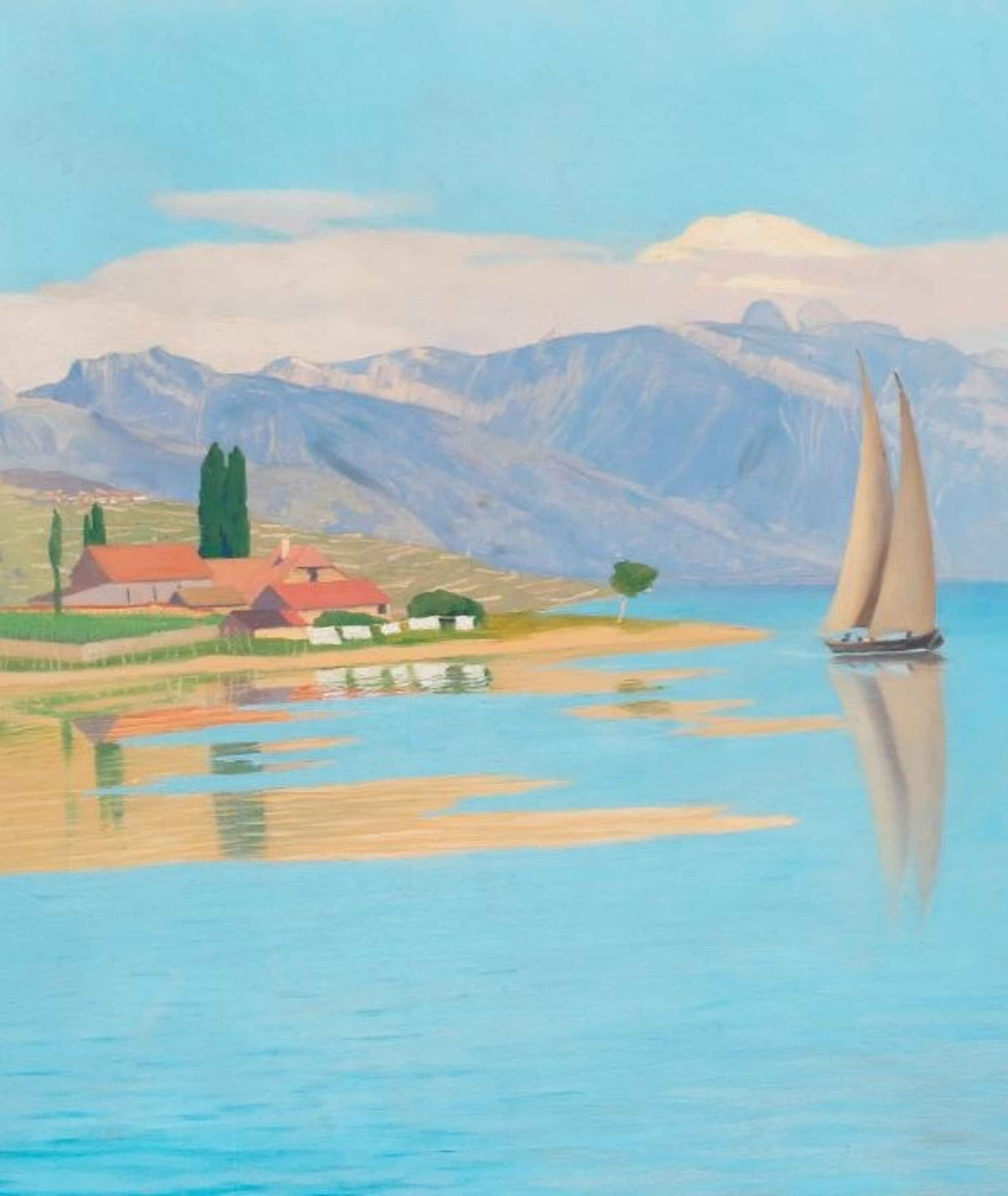 &copy; Mus&eacute;e d&rsquo;art de Pully, F&eacute;lix Vallotton, &laquo;Le Port de Pully&raquo;, 1891. Huile sur toile, 51 x 74 cm