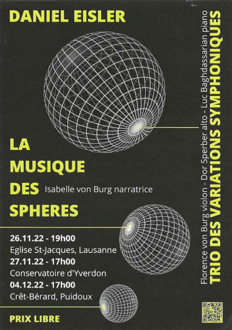 Concert La Musique des Sphères Lausanne Tourisme Site officiel du tourisme à Lausanne